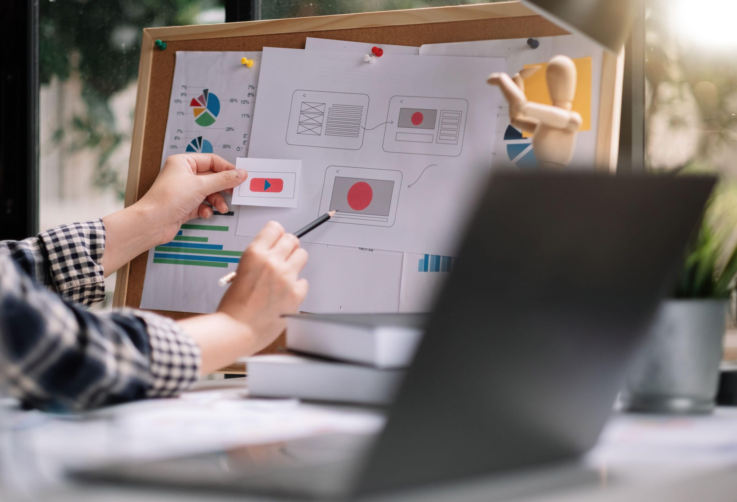 2FK4EH5 ux designer creative Graphic planning application development for web mobile phone or computer. User experience concept