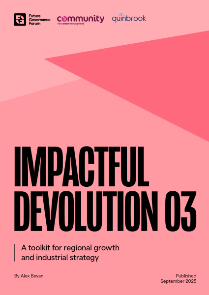 Impactful Devolution 03 - A toolkit for regional growth and industrial strategy